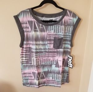 neff Copycat Rolled Sleeve Tee